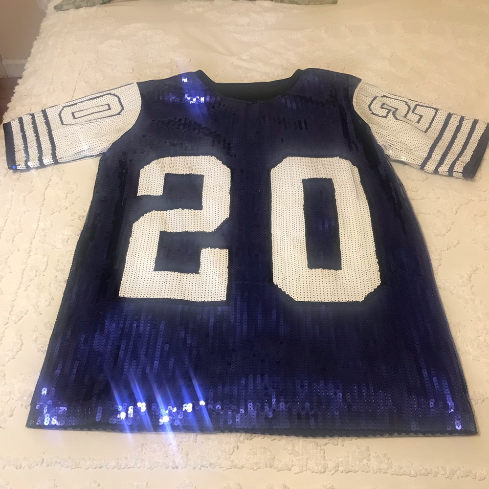 20 royal blue sequin shirt